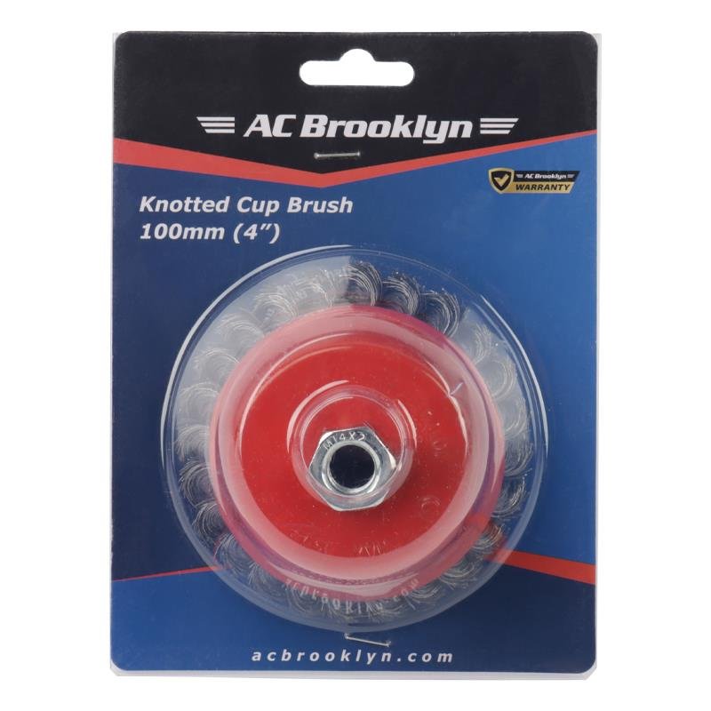 AC BROOKLYN KNOTTED CUP BRUSH 100MM