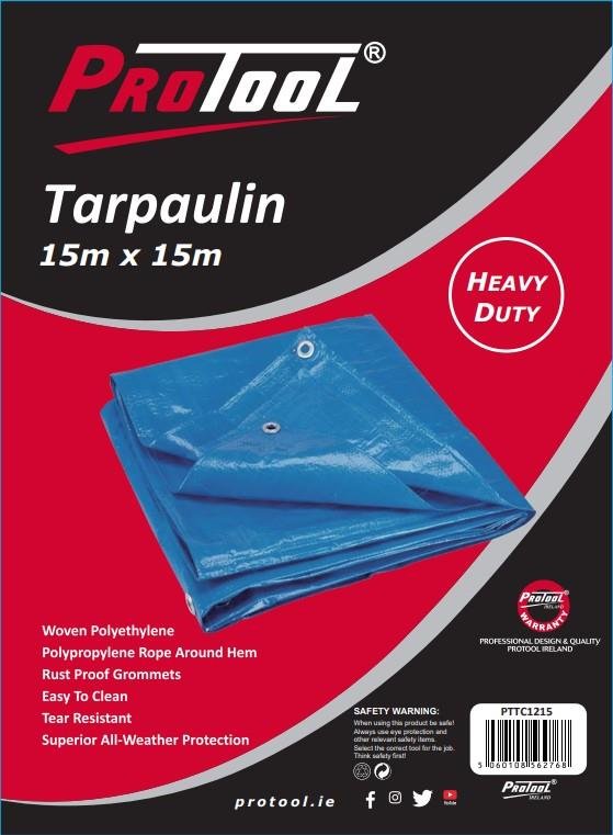 PROTOOL TARPAULIN 15M X 15M  H-DUTY