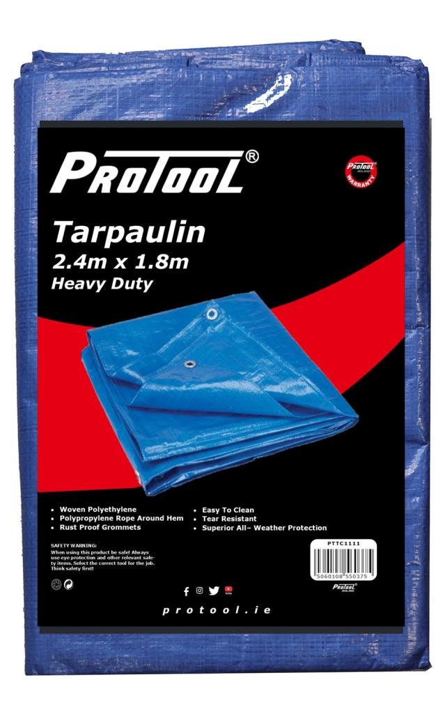 PROTOOL TARPAULIN 2.4M x 1.8M H-DUTY