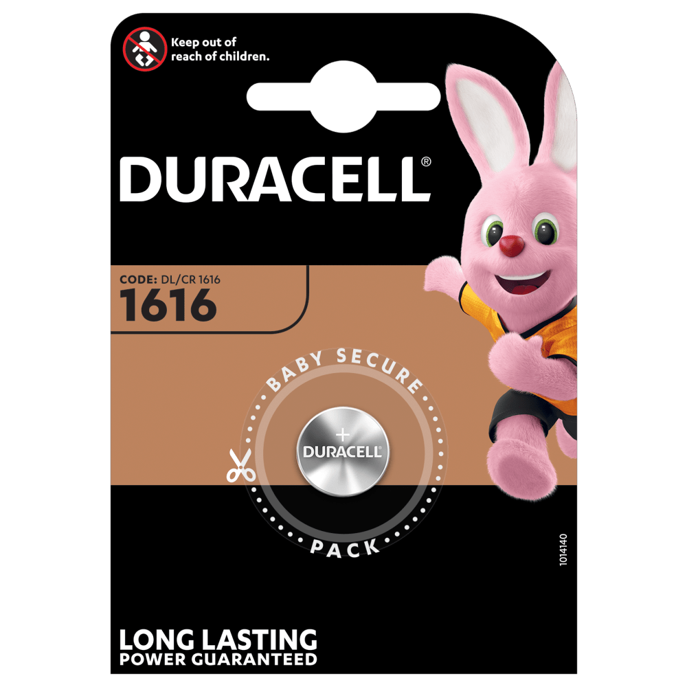 DURACELL BATTERY CR1616 CARD 1